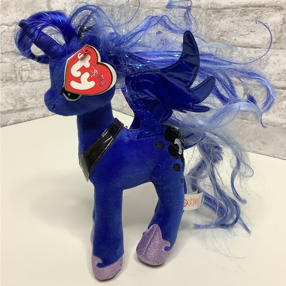 My Little Pony TY Princess Luna 9” Plush Unicorn Sparkle NWT Stuffed Animal - Picture 8 of 8